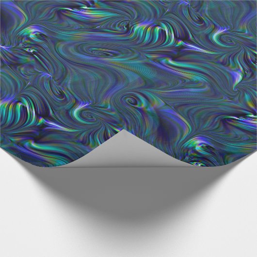 Raving Waves Elegant Pattern Cadeaupapier (Hoek)