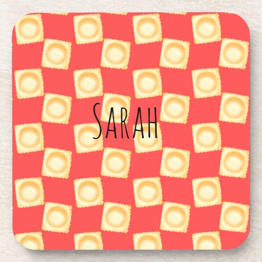 Ravioli Heerlijke pasta Bier Onderzetter (Voorkant)