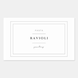 Ravioli Pasta Food Label Stickers