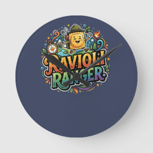 Ravioli Ranger Grappig Voedsel T-Shirt Ronde Klok