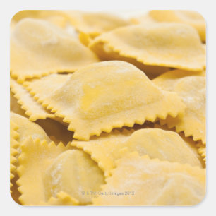 ravioli vierkante sticker