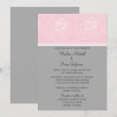 Ravishing Rozen Elegant Wedding Invitation Kaart (Voorkant / Achterkant)
