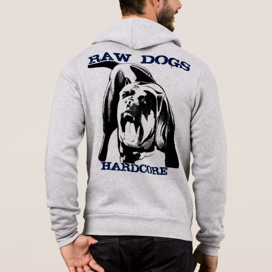 RAW DOGS HARDCORE HOODIE (Achterkant)