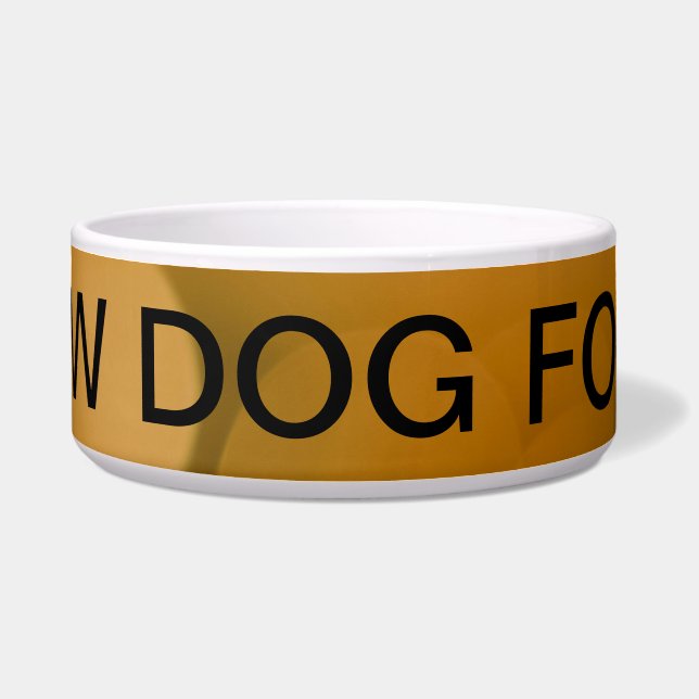 "RAW" Gamelle de Nourriture pour Chiens – Design A (Devant)