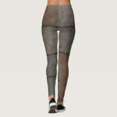 Raw Grid - Geometrie van de industriële textuur Leggings (Achterkant)