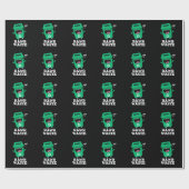Raw Waste Funny Garbage Pun Dark BG Cadeaupapier (Vlak)