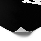 Raw Waste Funny Garbage Pun Dark BG Poster (Hoek)