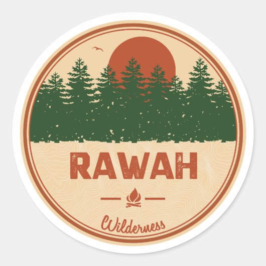 Rawah Wilderness Colorado Ronde Sticker (Voorkant)