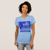 RAWdans Blurred Graphic T-Shirt in Blue (Voorkant volledig)