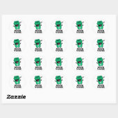 Rawls Waste Funny Garbage Pun Ronde Sticker (Vel)