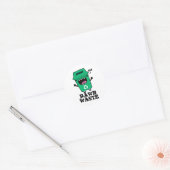 Rawls Waste Funny Garbage Pun Ronde Sticker (Envelop)