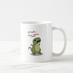 Rawr betekent dat ik van je hou in Dinosaur Koffiemok