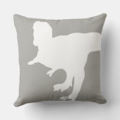 Rawr betekent dat ik van je hou in Dinosaur Pillow Kussen (Achterkant)