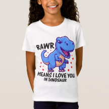 RAWR betekent dat ik van je hou in Dinosaur