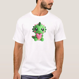 Rawr betekent liefde – Plushie Dino die het hart v T-shirt