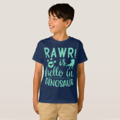 Rawr ! Bonjour Dans T-Shirt Dinosaur (Devant entier)