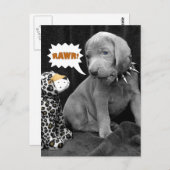 Rawr Briefkaart (Voorkant / Achterkant)