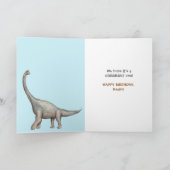 RAWR ! Carte Anniversaire de enfant Dinosaur (Intérieur)