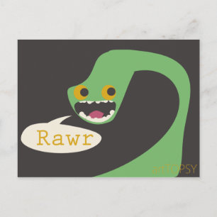 Rawr Dinosaur Briefkaart