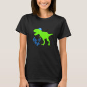 Rawr Dinosaur Dreidel Jewish Hanukkah Jew Family G T-shirt (Voorkant)