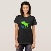 Rawr Dinosaur Dreidel Jewish Hanukkah Jew Family G T-shirt (Voorkant volledig)