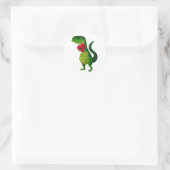 RAWR Dinosaur Love Ronde Sticker (Tas)