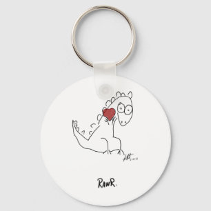 Rawr dinosaur! sleutelhanger