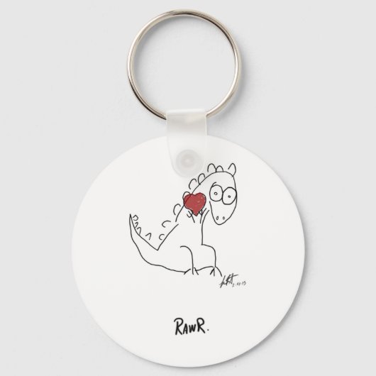 Rawr dinosaur! sleutelhanger (Voorkant)