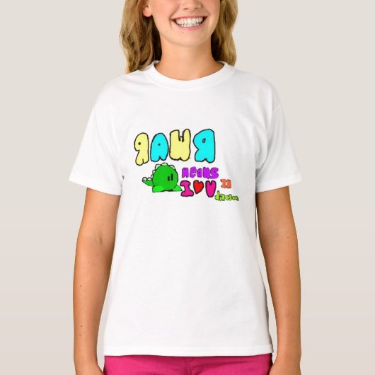 RAWR-dinoshirt T-shirt (Voorkant)