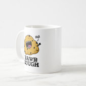 Rawr Dough Funny Food Pun Koffiemok (Voorkant links)