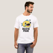 Rawr Fish Funny Animal Pun T-shirt (Voorkant volledig)