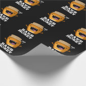 Rawr Honey Funny Raw Honey Pun Dark BG Cadeaupapier (Hoek)