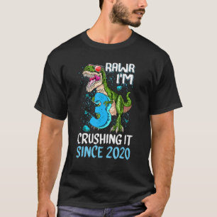 Rawr ik ben 3 Crushing it 2020 Monster Truck Dinos T-shirt