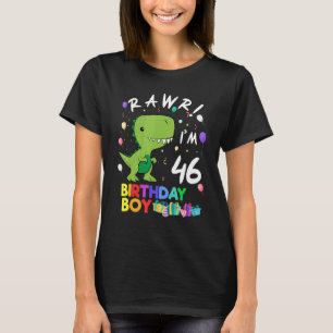 Rawr Ik ben 46 Leuke Dinosaurus Verjaardag T-shirt