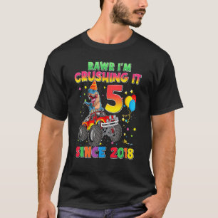 Rawr ik ben 5 Crushing it 2018 Monster Truck Dinos T-shirt