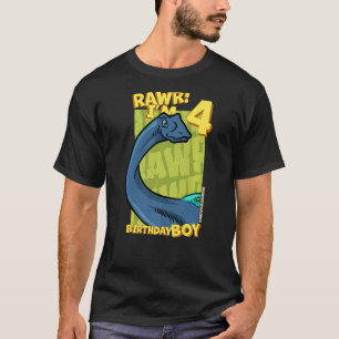 Rawr ik ben vier straten op de vierde verjaardag v t-shirt