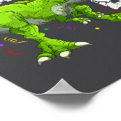 Rawr I'm 5 5th Birthday T Rex Dinosaur Funny Party Poster (Hoek)