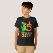 Rawr I'm 5 Kids 5 Year Old 5th Birthday T-shirt (Voorkant volledig)