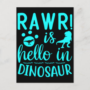 Rawr! Is Hallo in Dinosaur Briefkaart