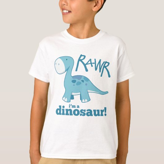 RAWR Je suis un T-Shirt Dinosaure (Devant)