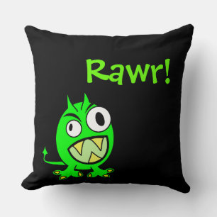 Rawr Little Green Devil Kussen