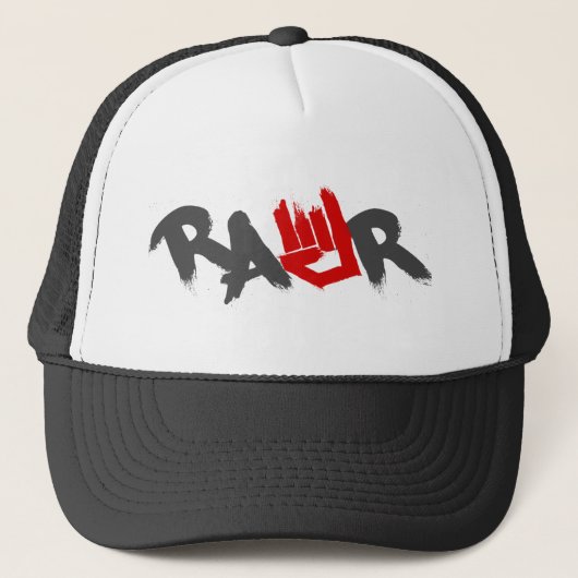 Rawr Logo - Emo, gothic, alternatief, gesteente, g Trucker Pet (Voorkant)