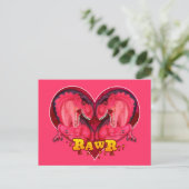 Rawr Love-a-saurus Briefkaart (Staand voorkant)