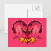Rawr Love-a-saurus Briefkaart (Voorkant / Achterkant)
