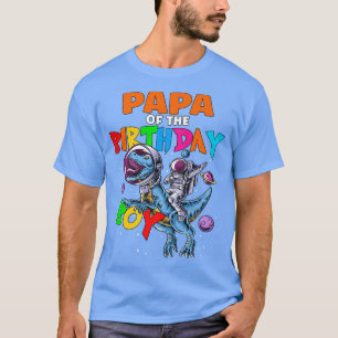 Rawr Papa van de sterjongen Astronaut Riding Din T-shirt
