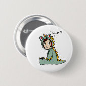 Rawr Ronde Button 5,7 Cm (Voorkant /achterkant)