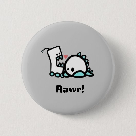 Rawr! Ronde Button 5,7 Cm (Voorkant)
