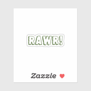 Rawr! Sticker waterflesje