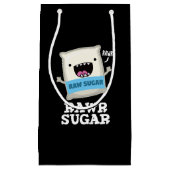 Rawr Sugar Funny Food Pun Dark BG Klein Cadeauzakje (Voorkant)