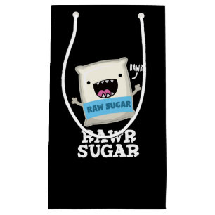 Rawr Sugar Funny Food Pun Dark BG Klein Cadeauzakje